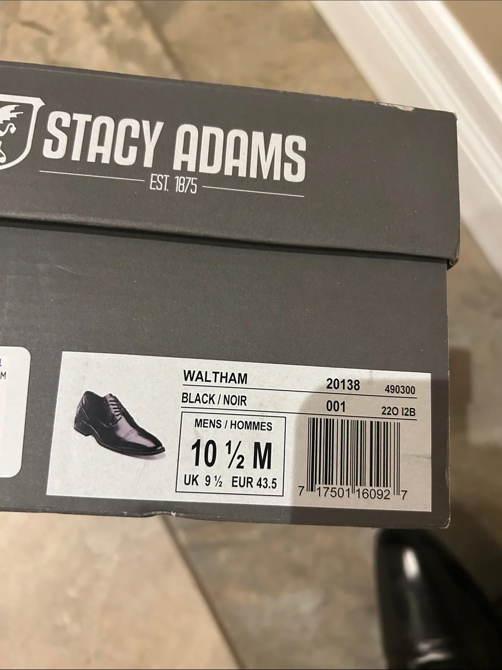 Stacy Adams polished black